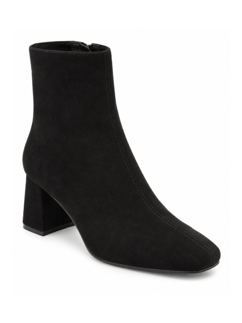 On 34th Margoe Black Square Toe Block Heel Ankle Booties Size 8.5 NWT